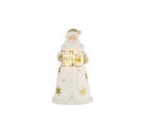 L'oca Nera Parole in festa, Babbo Natale con luce led Ø11x19h cm Parole in festa, Babbo Natale con luce led Ø11x19h cm