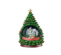 L'oca Nera Storie natalizie, boule de neige albero, con carillon, Ø16,5x24,5h cm Storie natalizie, boule de neige albero, con carillon, Ø16,5x24,5h cm