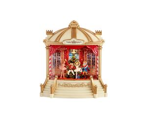 L'oca Nera TUTTI A TEATRO, teatro Boules de neige con luce led, musica, movimento continuo e timer, 22x11x23,5h cm TUTTI A TEATRO, teatro Boules de neige con luce led, musica, movimento continuo e tim