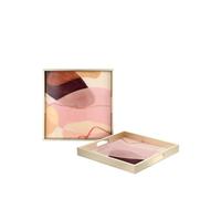 L'OCA NERA | Vassoio quadrato Decorativo - Dune di seta