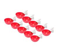 Locadence 10 Pezzi Abbeveratoi Polli, Filettatura Maschio G1/8, Abbeveratoio Automatico Polli, 3,1 X 1,4 Pollici, Abbeveratoio Pollame per Anatre, Oche, Tacchini, Piccioni, Oche (Roja)