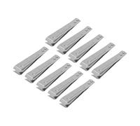 LOCADENCE 10 pinzette per lische di pesce, set di pinze piatte e oblique in acciaio inossidabile, pinzette per capelli a punta piatta, strumento per strappare i capelli per
