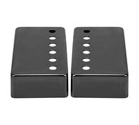LOCADENCE 2 Pezzi Pickup per Chitarra Elettrica, Copertura Pickup Portatile in Metallo da 50 mm e 52 mm Accessori per Strumenti Musicali di Ricambio per Chitarre Elettriche (Nero)