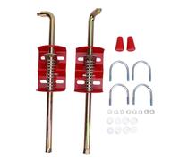 LOCADENCE 2 set Anchor del gate Bolt Bolt Farm, hardware del tappo del tappo del gate a goccia di bloccaggio 18 pollici, arresto del tubo del bullone della canna in acciaio