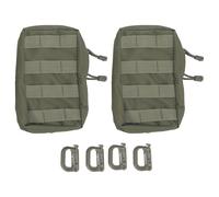 LOCADENCE 2pcs Borsa in vita, pacchetto in vita con 4 ganci, busta degli strumenti multi -compartimento, busta di strumenti multifunzionali, borsa per la vita pesca per alpinismo