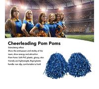 Locadence 2Pcs Cheerleader Pom Poms, Riutilizzabile Cheerleader Squad Spirited Fun Pompoms, Shakers Feste Portatili con Hard Hands per I Giochi Sport Ballo