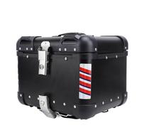 Locadence 45L Motorcycle Top Case, scatola superiore motociclistica con blocco di sicurezza, scatola di coda del bagagliaio motociclistico a rilascio rapido, resistenza all'acqua (Black)