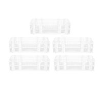 Locadence 5 set portaprovette in plastica portatile 90 fori portabottiglie per campioni per provette da laboratorio da 13 mm