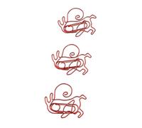 LOCADENCE 50 Graffette, Graffette Decorative Acciaio Inox Forma Lumaca, Fermagli Segnalibro con Scatola Portaoggetti per Casa, Ufficio, Scuola, Scrapbooking