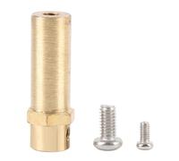 Locadence Accoppiatore Esagonale 3 mm, Connettore Giunto Giuntura Dell'Albero Ottone, Attatore Accoppiamento Dell'Albero con Viti per Ruota Universale Acciaio Inossibile