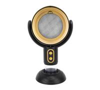 LOCADENCE Cappa da Cucina Portatile, Cappa da Cucina da Tavolo con ioni Negativi 5V 8W a 2 velocità con Filtro Rimovibile, Aspiratore da Cucina Portatile per Cucina, BBQ Interno (Oro Nero)
