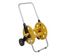 Locadence Carrello Bobina del Tubo Giardino, Carrello per Tubi Flessibili Alluminio Mano, Supporto Tubi d'Acqua Portatile con Protezioni Gomma per Cortile, Prato, Giardino, Campo