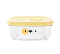 Locadence Contenitori Alimenti con Coperchio, Contenitori Il Pranzo Prova Perdite, Contenitore Il Pranzo Portatile Multifunzionale per Casa, Ufficio, Riso, Frutta (Giallo)