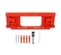 LOCADENCE Funta di cerniera della porta, modello del router della cerniera della porta rossa ABS per una cerniera 2 1/2 a 6 pollici 1 3/8 a 2 1/2 pollici
