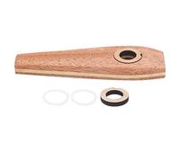 LOCADENCE Kazoo in Legno, Strumenti Musicali Classici Lucidati 4X1,2X0,4 Pollici con Membrana per Flauto e Copertura Della Membrana per Flauto in Legno per Suonare con Chitarra,