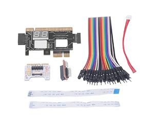 LOCADENCE Kit Analizzatore Scheda Madre per Computer PC, Kit Scheda Diagnostica Analizzatore Scheda Madre Post Test, Scheda Test Scheda Madre Scheda Diagnostica Desktop PCI e