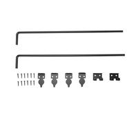 LOCADENCE Kit di barra a goccia per porta di posizione 2 set, berretto a bullone in acciaio in acciaio, fermo a terra 24 pollici, bocconcarta a goccia hardware extra spesso