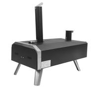 LOCADENCE Outdoor Pizza Oven, 12 Pollici di Pizza in Legno in Legno in Acciaio Inossibile Portatile con Termometro Incorporato per Feste Sul Cortile, Incontri in Campeggio