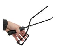 Locadence Pinze Camino Campo, Pinze per Fuoco Acciaio Inossidabile Legno Legna Ardere, Clip Carbone la Pit di Fuoco con Manica Protettiva per Campeggio, Escursioni, Picnic (Colore Curry)