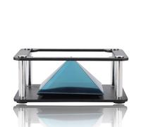 LOCADENCE Proiettore da supporto per display olografico 3D, ologramma per smartphone mobile da 3,5~6 pollici per esposizione di prodotti aziendali, interazione con cartoni animati (Stile cilindrico)