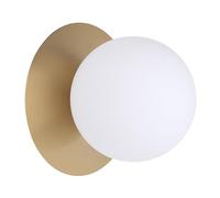 Locadence Pronzo Della Parete LED, G9 Bulb Modern Globe Forma Luce Forma Paralume Vetro Bianco Latte per Il Corridoio Della Camera Letto del Soggiorno (G9 Non Incluso)