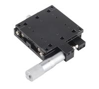 LOCADENCE SEMX80-AS Tavolino Lineare da 80X80 mm, Tavolino di Traslazione Lineare Manuale Micrometrica, Cuscinetto di Rifinitura di Spostamento, Tavola Scorrevole, Guida a Rulli Incrociati per Ispezio