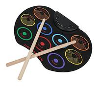 LOCADENCE Set di Batteria Elettronica, Pad per Esercizi con Batteria Avvolgibile Colorata Portatile, Strumento a Percussione con Funzioni di Registrazione e Riproduzione,