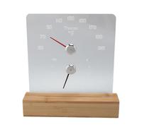 Locadence Termometro Sauna, Igrometro a Termometro 2 su 1, Monitoraggio della Temperatura Dell'Umidità Interna con Base di Legno per Saine di Sauna (Fahrenheit 50 ℉ -210 ℉)