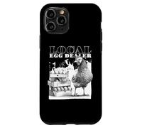 Local Egg Dealer Chickens Funny Bleached Chicken Eggs Farmer Custodia per iPhone 11 Pro
