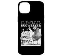 Local Egg Dealer Chickens Funny Bleached Chicken Eggs Farmer Custodia per iPhone 14 Plus
