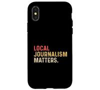 Local Journalism Matter Journalist Reporter Writer Autore TV Custodia per iPhone X/XS