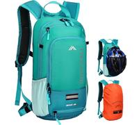 LOCAL LION Zaino Mtb 10L con Coprizaino e Copricasco, Zaini Bici Ultraleggero per Uomo e Donna, Zainetto Ciclismo Traspirante, Zainetti Mountain Bike per Trail Running Moto Trekking e Sci