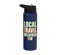 Local Travel Influencer Errand Stainless Steel Insulated Water Bottle