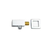 Locale per doccia Supporto for soffione doccia in ottone, rotondo e quadrato, multicolore, for accessori da bagno standard(Chrome Square B)