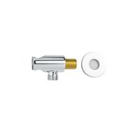 Locale per doccia Supporto for soffione doccia in ottone, rotondo e quadrato, multicolore, for accessori da bagno standard(Chrome Round a)