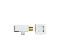 Locale per doccia Supporto for soffione doccia in ottone, rotondo e quadrato, multicolore, for accessori da bagno standard(White Square B)