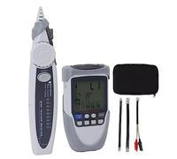 Localizzatore di cavi Almeigrity con ricevitore, tester per cavi, rilevatore di linee con display LCD, misurazione della tensione della batteria POE per telefono e internet.