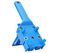 Localizzatore di foratura professionale Posizionatore di fori per la lavorazione del legno Strumento guida per fori diritti portatile per carpenteria fai-te Regolabile 6mm 8mm (Blu)