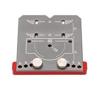 Localizzatore di fori per cerniere Efficiente guida per porta dell'armadio in lega di alluminio Localizzatore di fori per la lavorazione del legno (Piccola)