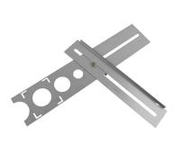 Localizzatore di fori regolabile per piastrelle per foratura a pavimento con guida righello, strumento di punzonatura in acciaio inossidabile per posizionamento preciso di piastrelle/marmo/legno