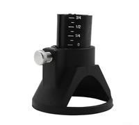 Localizzatore di macinazione in plastica nera per intaglio e lucidatura del legno, compatibile con router rotanti e frese, strumento guida per punte da trapano