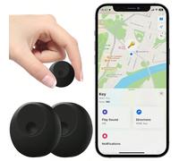 Localizzatore di oggetti e chiavi Air Tracker, compatibile con iOS, etichetta anti-smarrimento portatile con portachiavi, adatto per bagagli/oggetti smarriti, animali domestici, gatti, cani, zaini, po