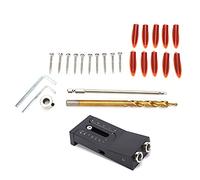 Localizzatore di perforazione a 2 fori Localizzatore 15 gradi Posizionatore Strumenti Kit Woodworking Punteggio Applicabile Scena Fai te
