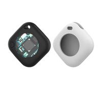 Localizzatore GPS Intelligente per Tracker Bluebooth Anti-Smarrimento piccolo per OggettiChiavi/Portafogli/Animali Domestici (Cani/Gatti,ecc.)/Bagagli/Auto/per Map per i- o(Bianco,X2)