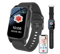 Localizzatore GPS Per Anziani, Orologio Con Rilevamento Cadute, Allarme Di Emergenza SOS, Tracciamento GPS In Tempo Reale, Videochiamate HD, Impermeabilità Ipx6, Utile Per Persone Con Demenza Black