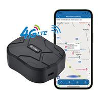 Localizzatore GPS per Auto 4G Tracciatore di Posizione in Tempo Reale/Geo-FenceAllarmi/App Gratuita, 4G GPS Tracker Monitoraggio GPS con Sistema di Allarme e Potente Magnete Batteria da 10000mAh