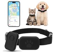 Localizzatore GPS per Cani Gatto, Mini Tracker GPS per Bambini, Compatibile Con IOS & Android, Localizzatori per Animali, Monitoraggio Della Posizione In Tempo Reale, Adatto A Pets, Bambini E Bagagli