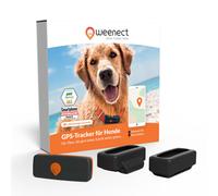 Localizzatore GPS per cani Weenect XS - senza collare - nero, con custodia in silicone inclusa