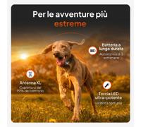 Localizzatore GPS per cani Weenect XT - con collare - nero, con collare arancione incluso