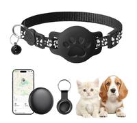 Localizzatore GPS per gatti, mini tracker senza ABO per gatti con app integrata (iOS e Android), supporta la visualizzazione del percorso con collari catarifrangenti, impermeabile IP68